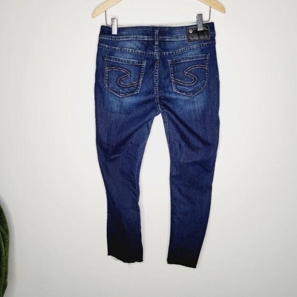 Silver Suki DIY Cropped Dark Wash Jegging - Picture 9 of 11